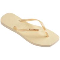 Havaianas Slim Square Logo Mettalic (33/34) - Buttercream 9256 