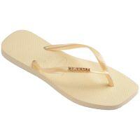 Havaianas Slim Square Logo Metallic (33-38) - Buttercream 9256 