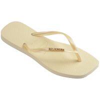 Chinelo Havaianas Slim Square Logo Metallic Feminino