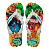 Havaianas Kids Top Marvel II (31/32) - Branco Azul 7854