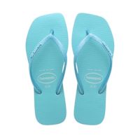 Havaianas Slim Square Glitter Neon (39/40) - Bege Palha Azul 8747 