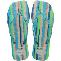 Havaianas Slim Square Folia (33/34) - Bege Palha 0121