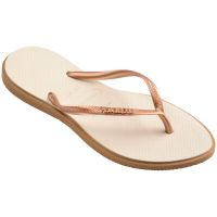 Havaianas Slim Point (37/38) - Rose Gold Bege Palha 6842