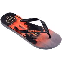 Havaianas Top Surfer I (45/46) - Cinza Aço Preto Laranja Sunset 7345
