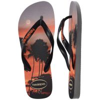 Havaianas Top Surfer I (37-46) - Cinza Aço Preto Laranja Sunset 7345