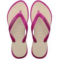 Havaianas Point Fusion (33/34) - Rosa Gum Bege Palha 2031