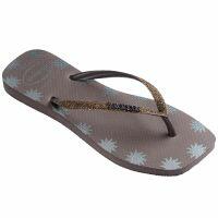 Chinelo Havaianas Square Glitter Contour Feminino