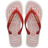 Havaianas Top Bordado Flor (33/34) - Vermelho Hibisco 1440