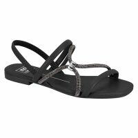 Sandália Moleca 5586.104 (34-39) - Preto Preto Hematite 103698