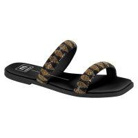 Tamanco Moleca 5594.100 (34-39) - Preto/Bronze 38029