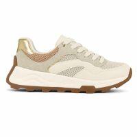 Tênis Beira Rio 4347.201 (34-39) - Branco Off Bege Dourado 111765