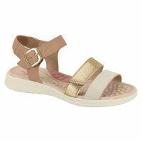 Sandália Modare 7174.127 (34-39) - Nude/Dourado/Branco Off 96870