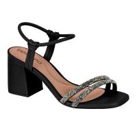 Sandália Beira Rio 8436.213 (34-39) -Preto Grafite Aurora Boreal 93042 