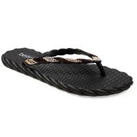 Chinelo Beira Rio 8557.109 (34-39) - Preto Creme Preto 106989