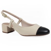 Sapato Beira Rio 4301.111 (34-39) - Creme Preto 85222