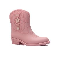 Bota Barbie Western 23227 (26-34) - Rosa Claro Bege Bm410 