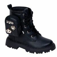 Bota Coturno Nilqi 190.14.01 (22-27) - Preto