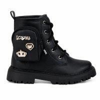 Bota Coturno Nilqi 190.14.01 (22-27) - Preto