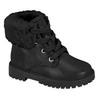 Bota Molekinha 2126.524 (19-25) - Preto Gliter Prata 88185 