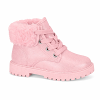 Bota Molekinha 2126.524 (19-25) - Rosa Gliter Prata Rosa 108048 