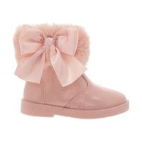 Bota Molekinha 2184.106 (19-25) -  Rosa Glitter Prata Rosa 108048