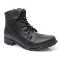 Bota Sabrina KC060 (34-39) - Preto Liso Curto 001 