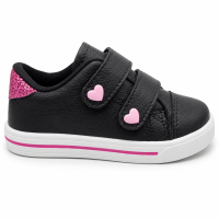 Tênis Linda Ju 2023392 (20-27) - Preto/Pink 040