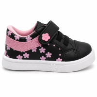 Tênis Linda Ju 202607 (20-27) - Preto/Rosa 036