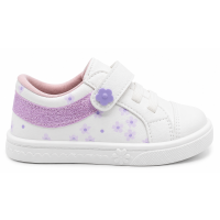 Tênis Linda Ju 202607 (20-27) - Branco/Lilas 163
