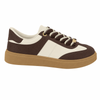 Tênis Moleca 5846.104 (34-39) - Branco Off/Chocolate 101988