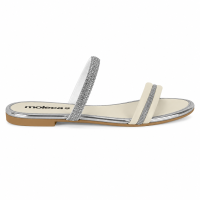 Tamanco Moleca 5585.202 (34-39) - Cristal/Branco Off 81189