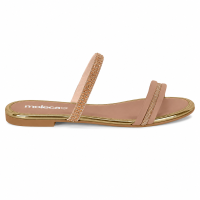 Tamanco Moleca 5585.202 (34-39) - Sombra Dourado/Nude 109531