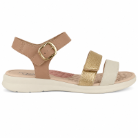 Sandália Modare 7174.127 (34-39) - Nude/Dourado/Branco Off 96870
