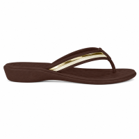 Tamanco Beira Rio 8224.804 (35-40) - Chocolate/Branco Off/Dourado 106432