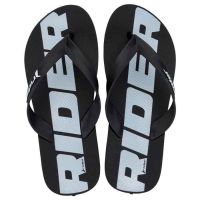 Chinelo Rider Feel 12303 (37-44) -  Preto Preto Branco Bv629 