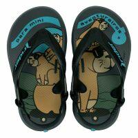 Chinelo Rider R1 Iii Baby 12295 (19-25) - Cinza Preto Azul Bt935 