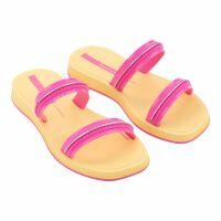 Chinelo Ipanema Slide 27401 (25-33) - Amarelo Lilás Prata Bs220 