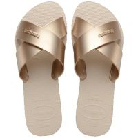 Havaianas Aqua Metallic (33-40) - Bege Palha 0121  