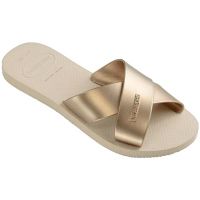 Havaianas Aqua Metallic (33-40) - Bege Palha 0121