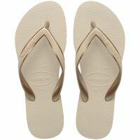 Chinelo Havaianas Aura Glossy Palha Feminino