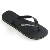 Havaianas Brasil Logo (41/42) - Preto Preto 1069 