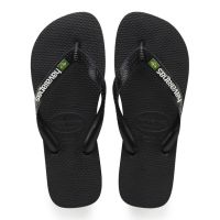 Havaianas Brasil Logo (41/42) - Preto Preto 1069 