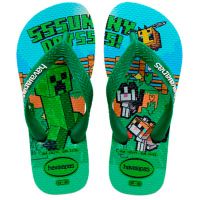 Havaianas Kids Minecraft (35-42) - Verde Pátria 2703 