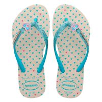 Havaianas Kids Slim Glitter II (31/32) - Bege Palha 0121 