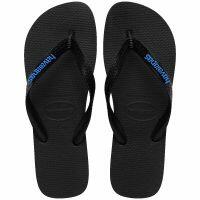 Havaianas Logo Filete (45/46) - Preto Preto Azul 3983