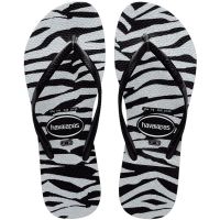 Havaianas Slim Animals Glitter (25/26) - Preto 0090 