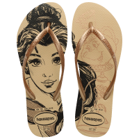 Chinelo Havaianas Slim Disney Dourado Metalico/Rose Gold Feminino