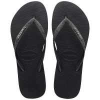 Havaianas Slim Glitter (45/46) - Preto Cinza Dark Metálico 2191