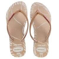 Havaianas Slim Glitter Edge (41/42) - Bege Palha 0121 