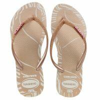 Havaianas Slim Glitter Edge (33-42) - Bege Palha 0121 